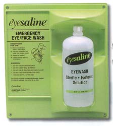 Eyewash Statoin, 32oz Single Wall Station - Latex, Supported